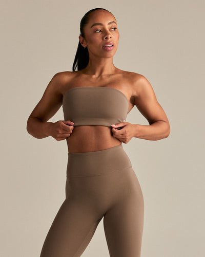 Essential Twist Back Bandeau Bra | Caribou