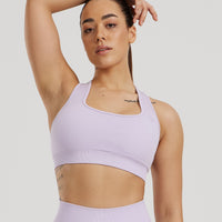 Motion Seamless Racer Back Bra | Cool Lilac