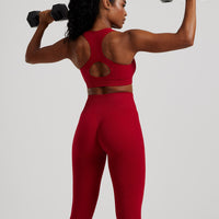 Power Seamless Sweetheart Bra | Chilli Red