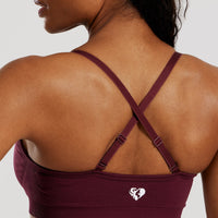 Define 2.0 Seamless Scrunch Bralette | Dark Cherry