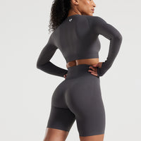 Power Seamless Cycling Shorts | Graphite