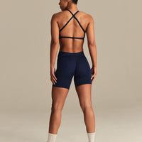 Define 2.0 Seamless Cross Back Bra | Sapphire Blue