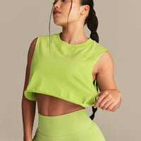 Comfort Drop Armhole Tank | Lime Punch
