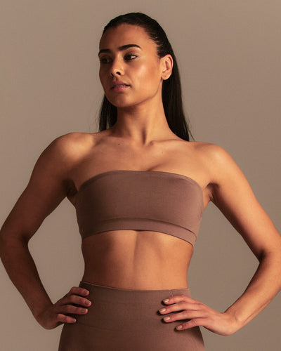 Define 2.0 Seamless Bandeau Bra | Mocha