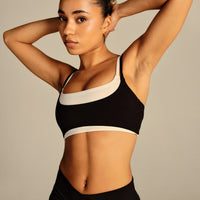 Essential Double Layer Bra | Black
