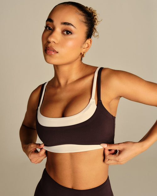 Essential Double Layer Bra | Cafe Noir