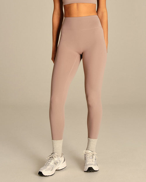 Essential High Waist Leggings | Mauve Taupe