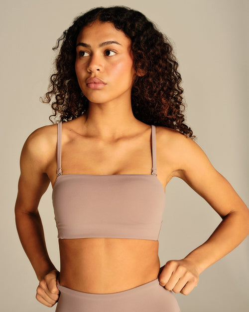 Essential Bandeau Convertible Bra | Mauve Taupe