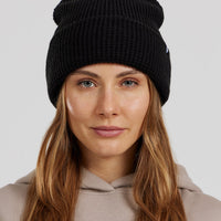 All Day Waffle Knit Beanie | Black