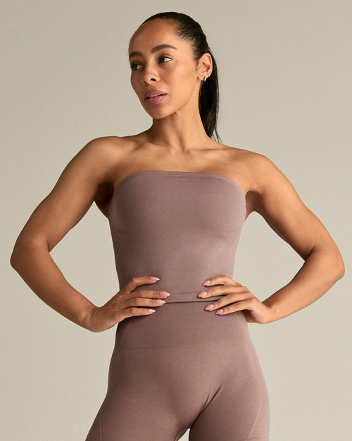 Define 2.0 Seamless Longline Bandeau Bra | Mocha