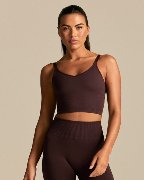 Power Built-In Bra Tank | Cafe Noir