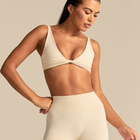 Power Reversible Twist Bra | Off White