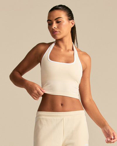 Comfort Halter Tank | Off White