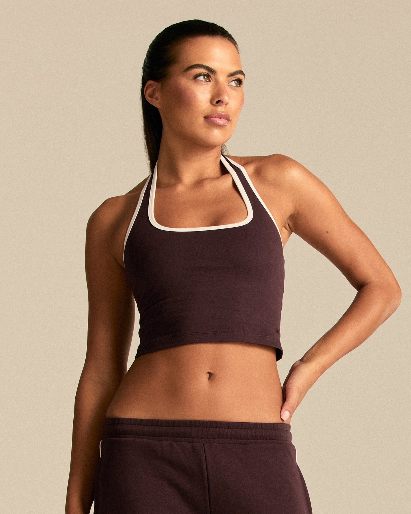 Comfort Halter Tank | Cafe Noir