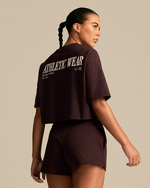 Comfort Athletic Club Cropped T-Shirt | Cafe Noir