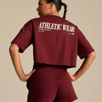 Comfort Athletic Club Cropped T-Shirt | Oxford Red