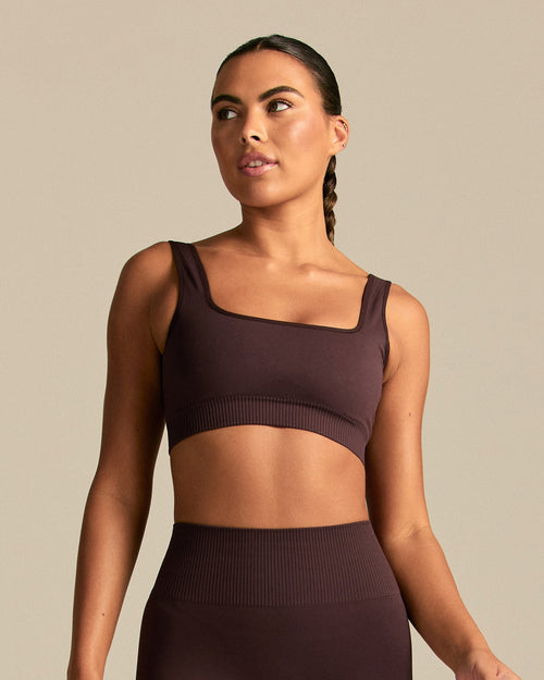 Power Scoop Back Bra | Cafe Noir
