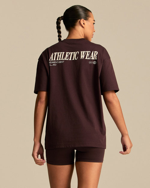 Comfort Athletic Club Oversized T-Shirt | Cafe Noir