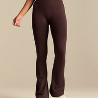 Power High Waist Flared Leggings | Cafe Noir