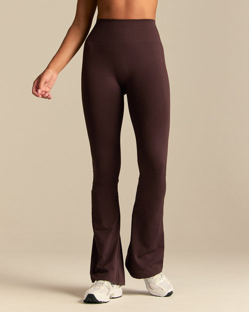 Power High Waist Flared Leggings | Cafe Noir