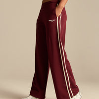 Comfort Lightweight Contrast Joggers | Oxford Red