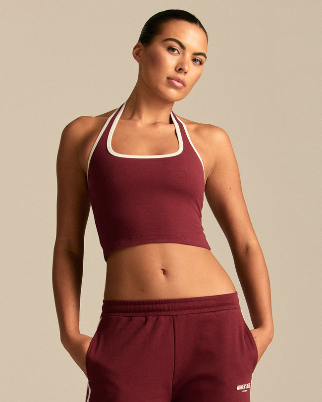 Comfort Halter Tank | Oxford Red