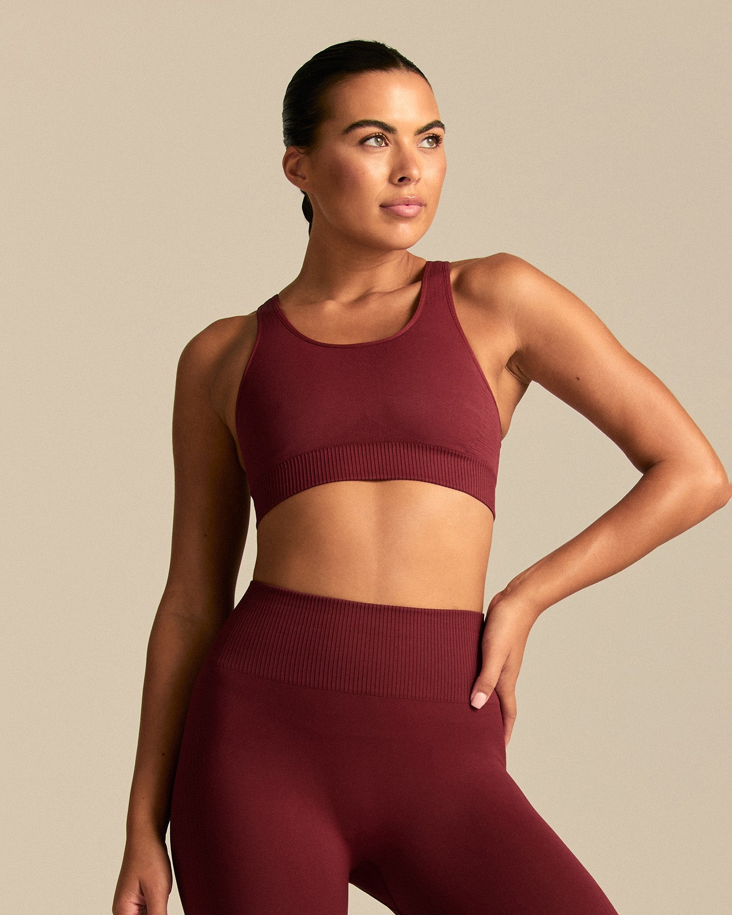 Power Adjustable Sports Bra | Oxford Red
