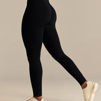 Power Seamless Scrunch Leggings | Black