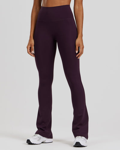 Essential Mini Flared Leggings | Midnight Plum