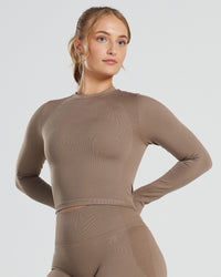 Motion Seamless Long Sleeve Midi Top | Caribou