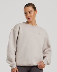 Comfort Oversized Crew Neck | Stone