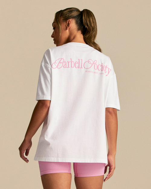 Comfort OS Barbell Society Short Sleeve T-Shirt | White