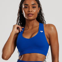 Power Seamless Sweetheart Bra | Galactic Blue