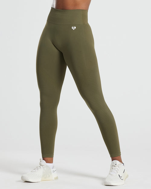 Power Seamless Leggings | Khaki