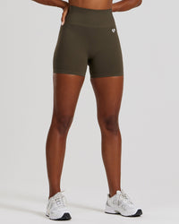 Power Seamless Shorts | Dark Olive