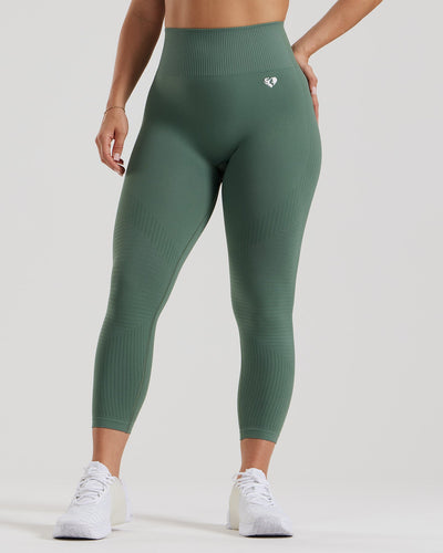 Power Seamless 7/8 Leggings | Sage