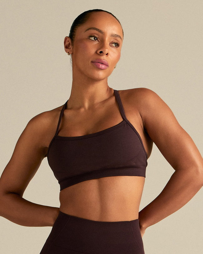 Define 2.0 Seamless Racer Back Bra | Cafe Noir