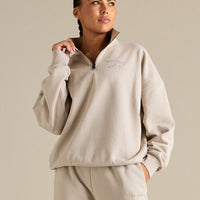 Comfort Outdoor 1/4 Zip Graphic Sweat | Stone