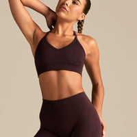 Define 2.0 Seamless Halter Neck Bra | Cafe Noir