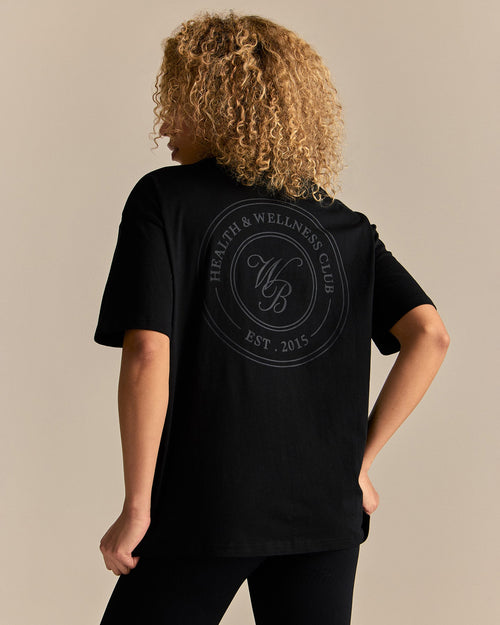 Comfort WB Logo Oversized Short Sleeve T-Shirt | Black