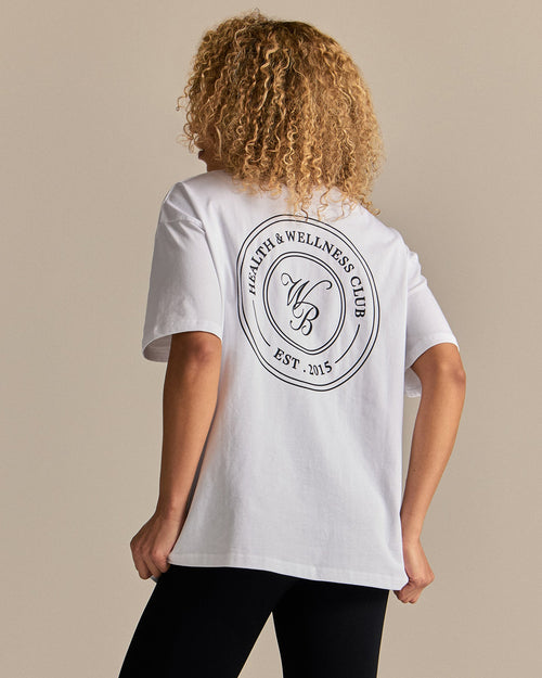 Comfort WB Logo Oversized Short Sleeve T-Shirt | White