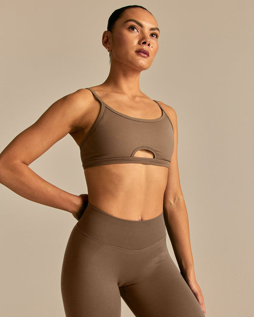 Emphasize Peek-A-Boo Bra | Milk Chocolate