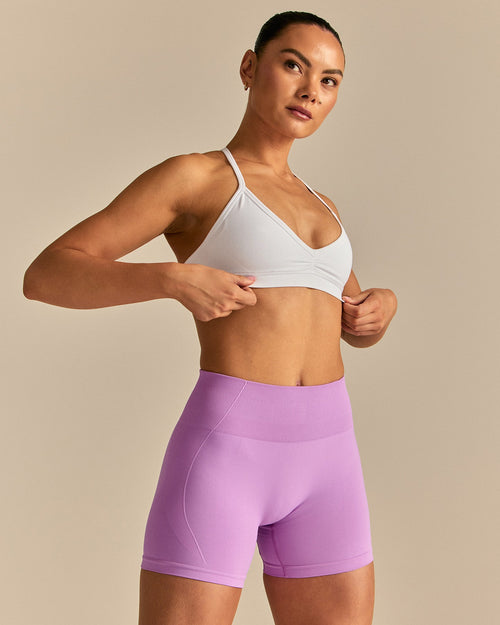 Define 2.0 Scrunch V-Neck Bra | White