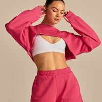 Comfort Pump Cover Ultra Cropped Sweat | Watermelon