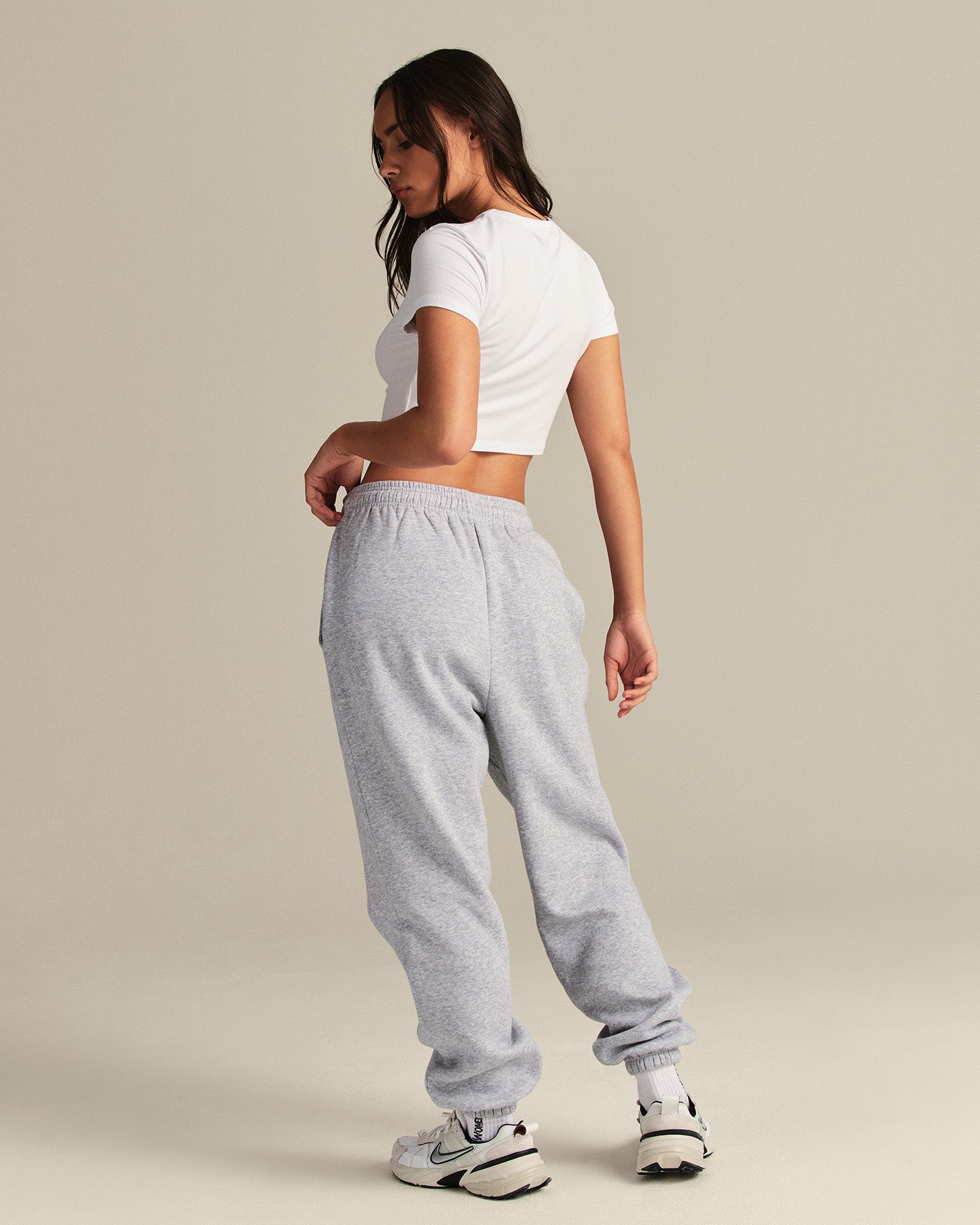 Smooth Contour Cropped Short Sleeve T-Shirt | White