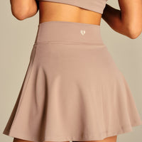 Essential Wrap Waist Skort | Mauve Taupe