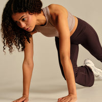 Comfort Ribbed Cropped Tank | Mauve Taupe