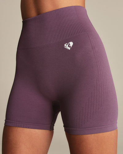Power Seamless Shorts | Dusk Plum