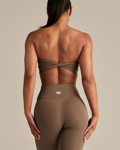 Essential Twist Back Bandeau Bra | Caribou