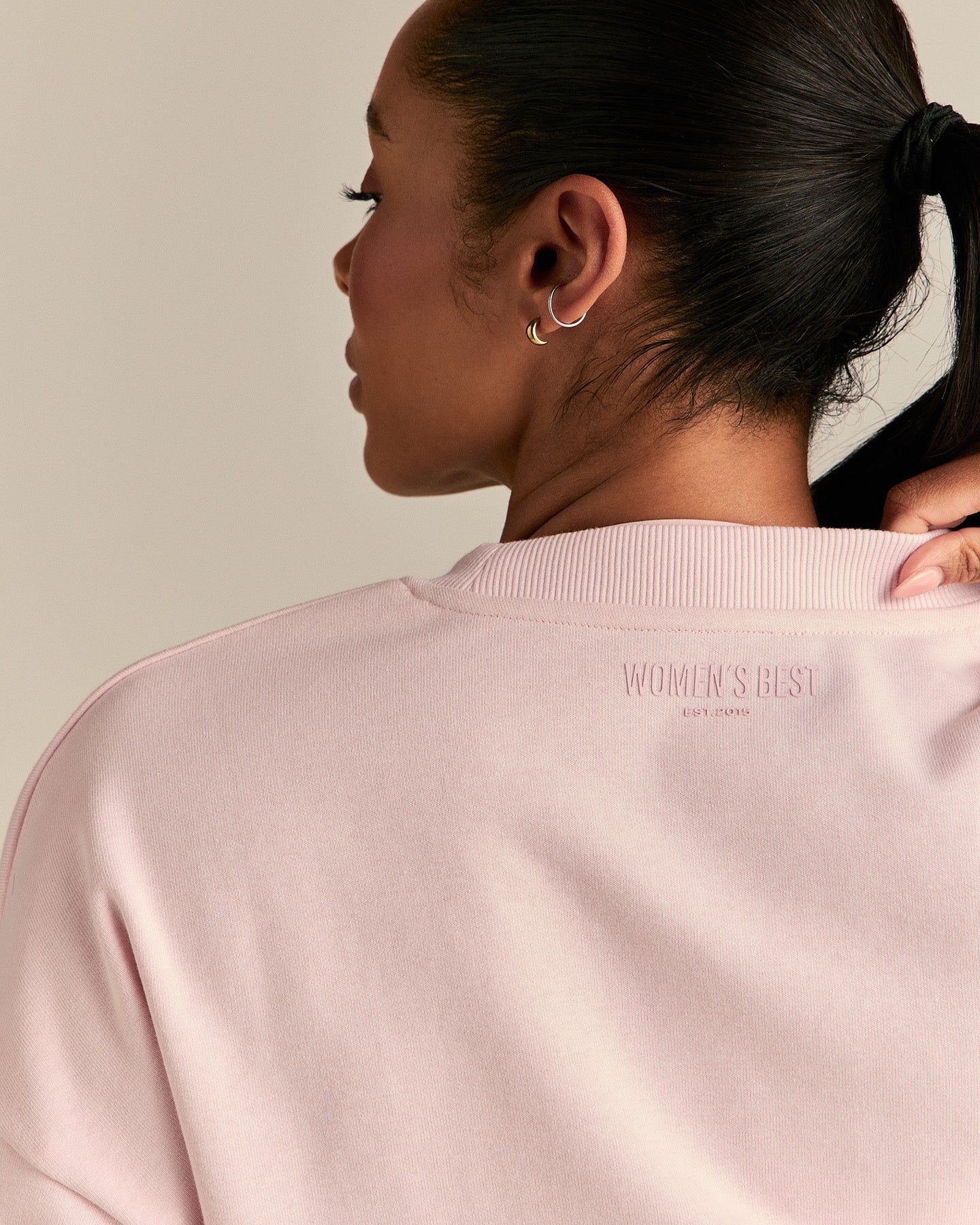 Comfort Lightweight Cropped Sweat | Ballet Pink